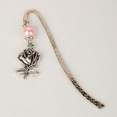 Tibetan Style Bookmarks/Hairpins for Valentine's Day AJEW-JK00040-1