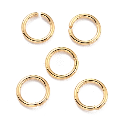 Rack Plating Brass Open Jump Rings X-KK-O139-18U-G-1