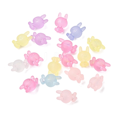 Frosted Transparent Acrylic Beads FACR-C001-01H-1