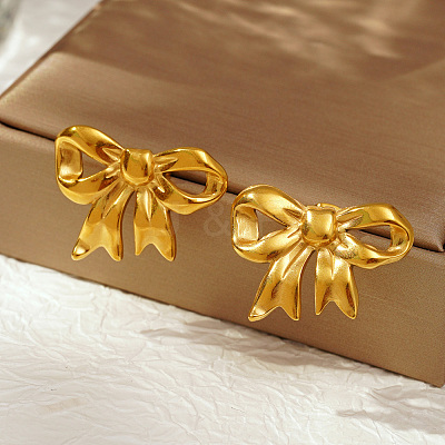 Stylish 304 Stainless Steel Butterfly Stud Earrings for Women's Daily Wear TX7478-1