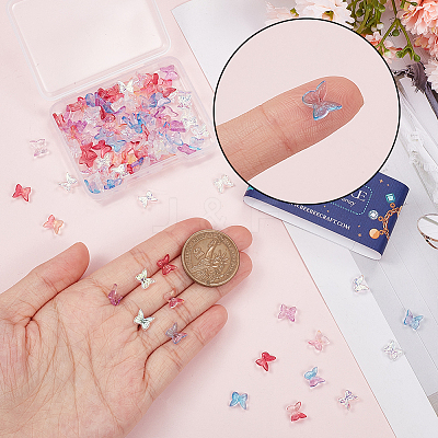 120Pcs 6 Style Transparent Glass Cabochons GGLA-SC0001-14-1