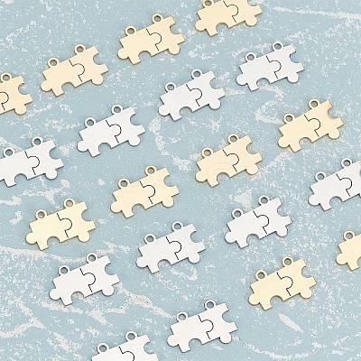 20Pcs 2 Color 201 Stainless Steel Links/Connectors STAS-DC0005-53-1