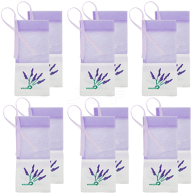 25Pcs Printed Cotton Organza Dried Flower Storage Drawstring Bags with Ribbon ABAG-SP0001-56B-1
