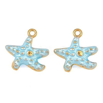 304 Stainless Steel Enamel Charms SA-CBAF5D5-17G-01-1