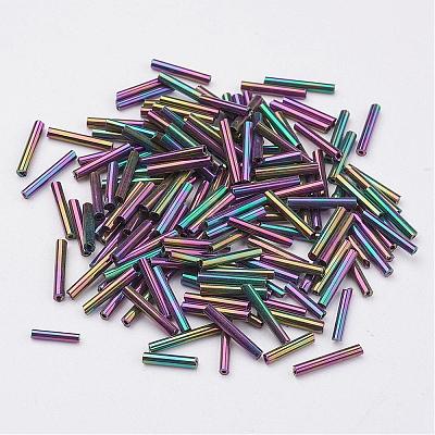Glass Bugle Beads SEED-E001-9mm-83#-1