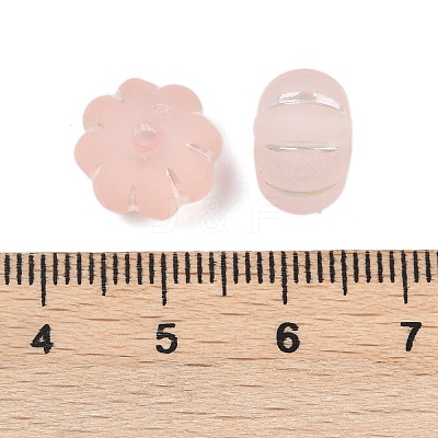 Frosted Transparent Acrylic Beads X1-OACR-P029-03B-02-1