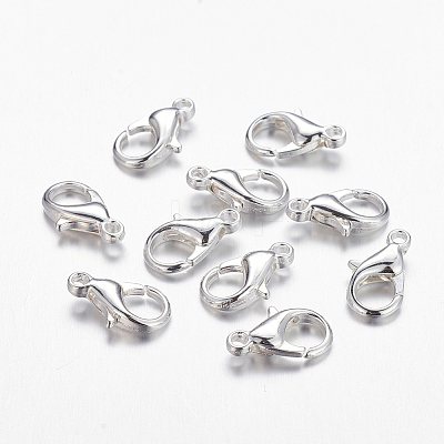 Zinc Alloy Lobster Claw Clasps PALLOY-R042-303-S-NF-1