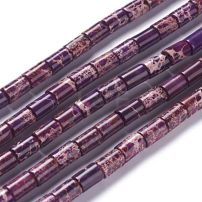 Natural Imperial Jasper Bead Strands G-P444-04E-1