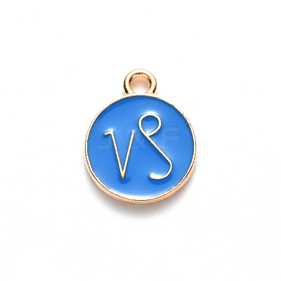 Alloy Enamel Pendants ENAM-S124-01B-02E-1