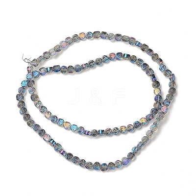 Electroplate Transparent Glass Beads Strands EGLA-L044-A-HP02-1