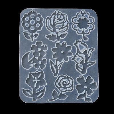 Flower DIY Pendant Silicone Molds DIY-G100-01C-1
