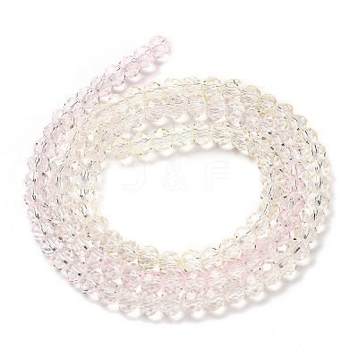 Transparent Painted Glass Beads Strands X1-DGLA-A034-T3mm-A25-1