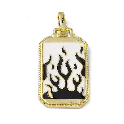 Alloy Enamel Pendants ENAM-D042-01B-1