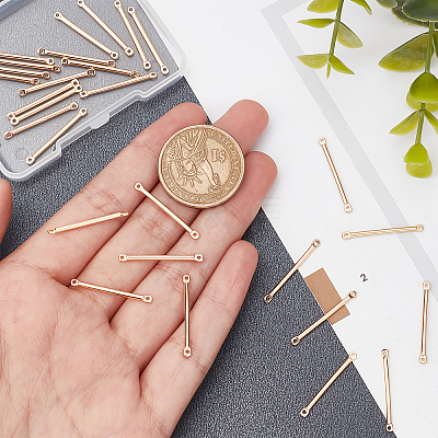 Brass Connector Charms KK-BBC0002-14-1