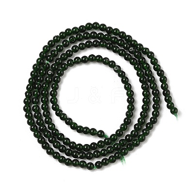 Synthetic Green Goldstone Beads Strands G-RM250104-D2-1