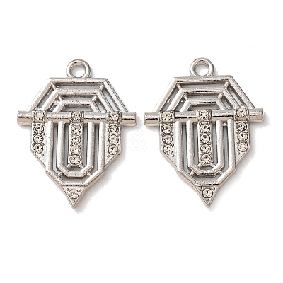 Alloy Rhinestone Pendants RB-CBAA987-01P-1