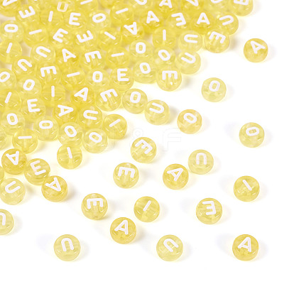 100Pcs 5 Styles Transparent Acrylic Beads TACR-TA0001-54A-1