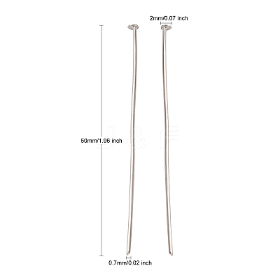 Iron Flat Head Pins X2-IFIN-HP5.0cm-P-1