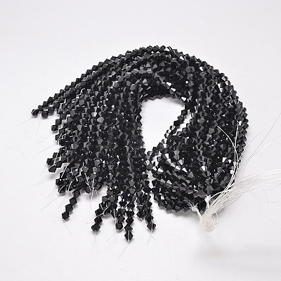 Imitate Austrian Crystal Bicone Glass Beads Strands LS-GLAA-F029-4x4mm-02-1
