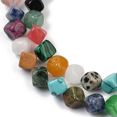 Natural & Synthetic Mixed Gemstone Beads Strands G-A257-A20-01-1