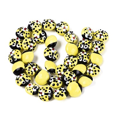 Handmade Bumpy Lampwork Beads LAMP-Q039-15F-1