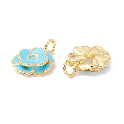 Rack Plating Brass Pendants KK-I684-05G-02-RS-1