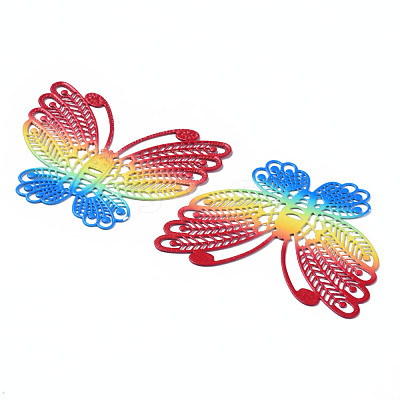430 Stainless Steel Filigree Pendants STAS-T061-16-1