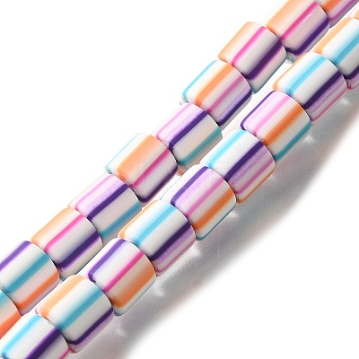 Polymer Clay Beads Strands CLAY-H006-01A-1