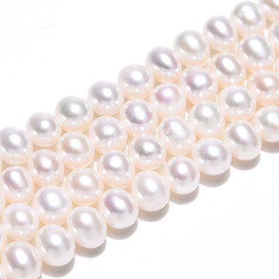 Natural Cultured Freshwater Pearl Beads Strands PEAR-N016-07C-1
