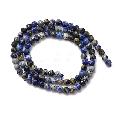 Natural Lapis Lazuli Beads Strands G-RM2025-A41-4mm-A-1