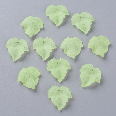 Transparent Frosted Acrylic Pendants X-PAF002Y-18-1