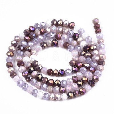 Opaque Glass Beads Strands X-GLAA-T006-12B-1