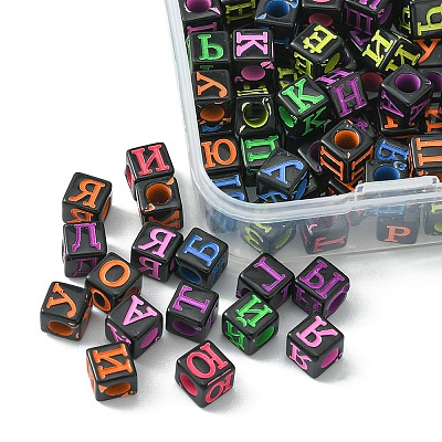 100Pcs Craft Style Acrylic Beads MACR-YW0002-40-1