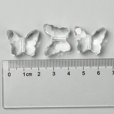 Transparent Acrylic Beads X-PL405Y-6-1