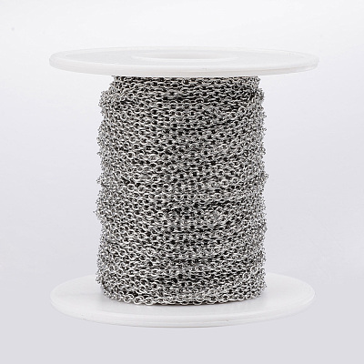 Tarnish Resistant 304 Stainless Steel Cable Chains CHS-H009-27P-1