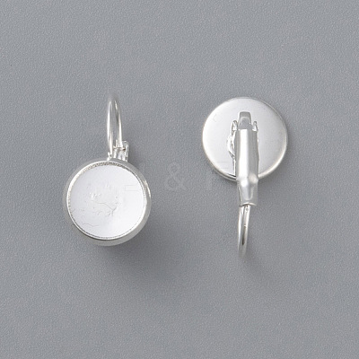 304 Stainless Steel Leverback Earring Settings LS-STAS-F191-03S-14mm-1