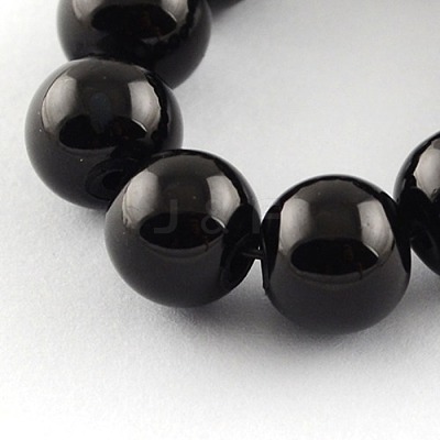 Painted Glass Bead Strands X-DGLA-S071-4mm-90-1