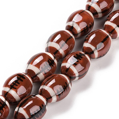 Handmade Porcelain Beads Strands PORC-E019-03H-1