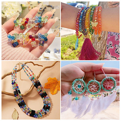 220Pcs 11 Colors Electroplate Glass Beads Strands EGLA-TA0013-52-1