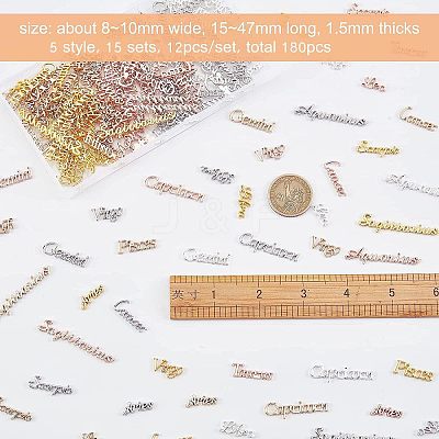 15 Sets 5 Style Alloy Cabochons FIND-OC0001-26-1