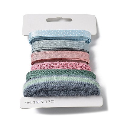 18 Yards 6 Colors Polyester Ribbon SRIB-C001-B02-1