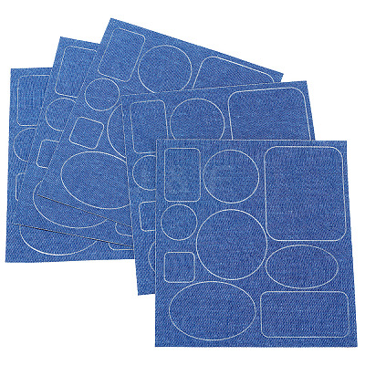 5 Sheets Denim Self-adhesive Patches PATC-TA0001-61C-1