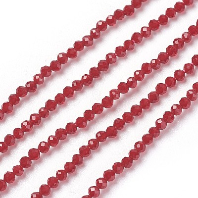 Transparent Glass Beads Strands GLAA-F094-A04-1