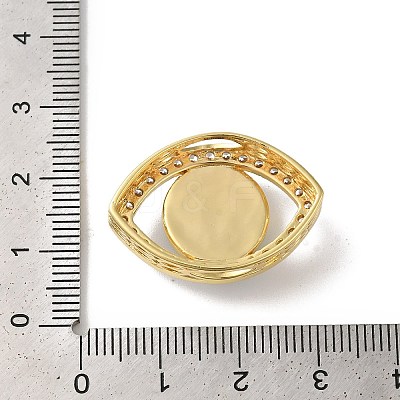 Rack Plating Brass Cubic Zirconia Beads KK-G504-21G-02-1
