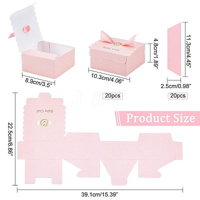 20Pcs Cardboard Boxes CON-NB0002-07-1