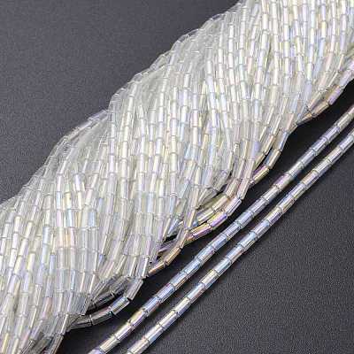 Electroplate Glass Beads Strands EGLA-K014-B-AB01-1