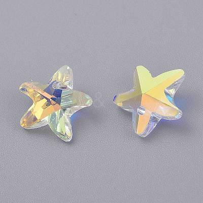 Faceted Glass Charms LS-GLAA-H101-A-17-1