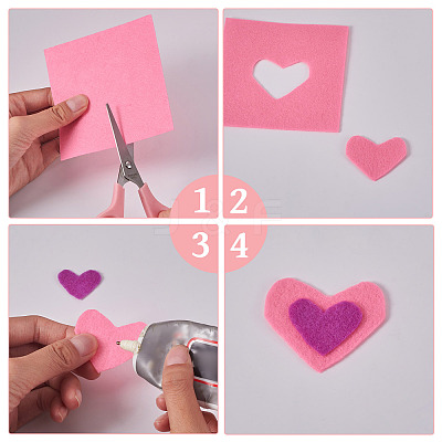 66Pcs Non Woven Fabric DIY-TAC0016-67A-1