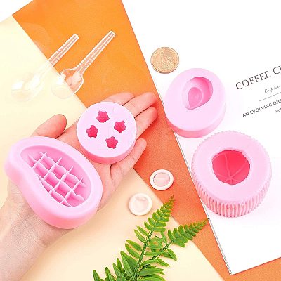3D Fruits Food Grade Silicone Molds Kits DIY-PH0004-76-1