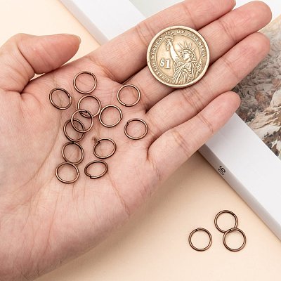 Brass Open Jump Rings JRC10MM-R-1
